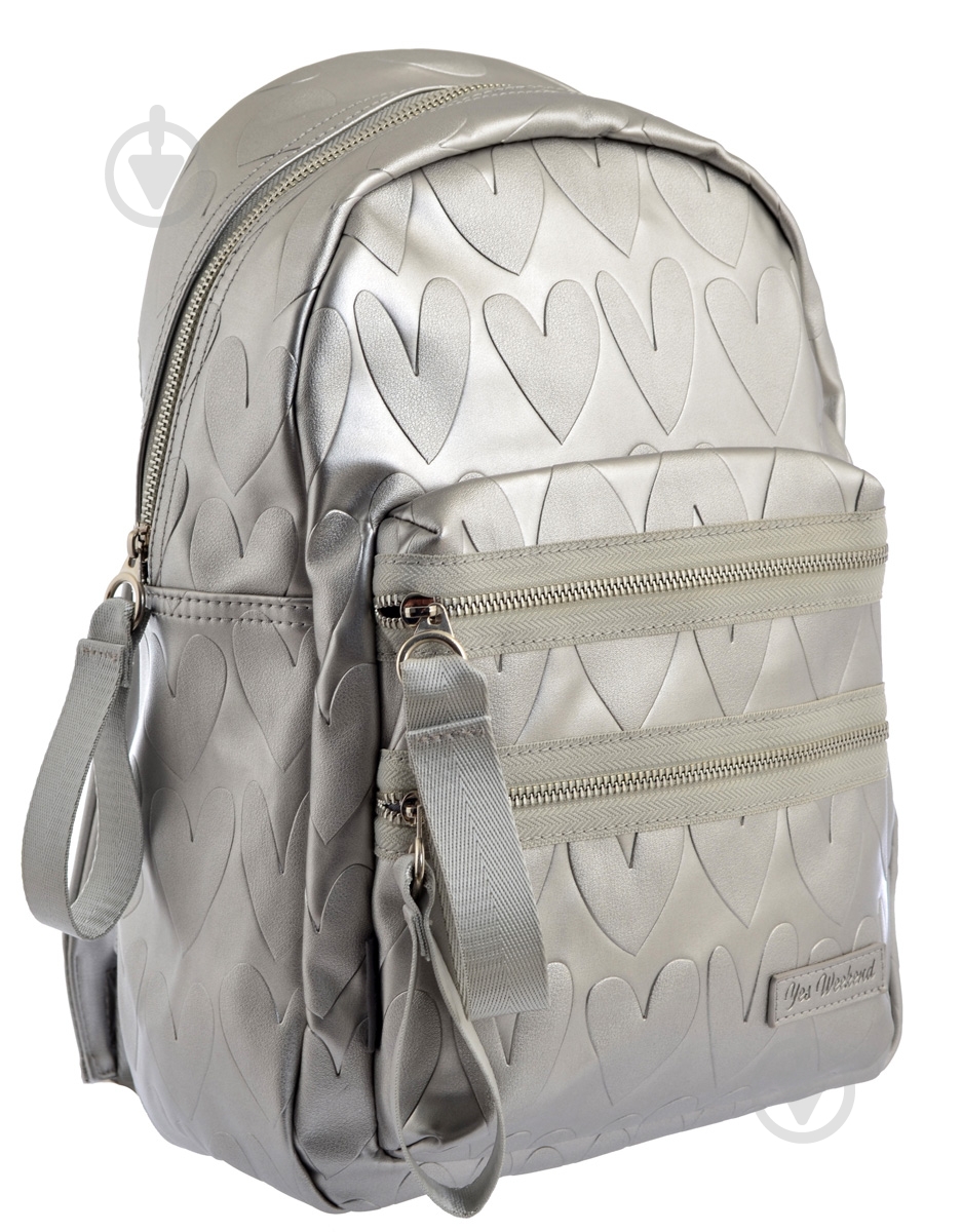 Рюкзак молодіжний YES YW-41 Silver Heart - фото 1 Рюкзак молодіжний YES YW-41 Silver Heart - фото 1