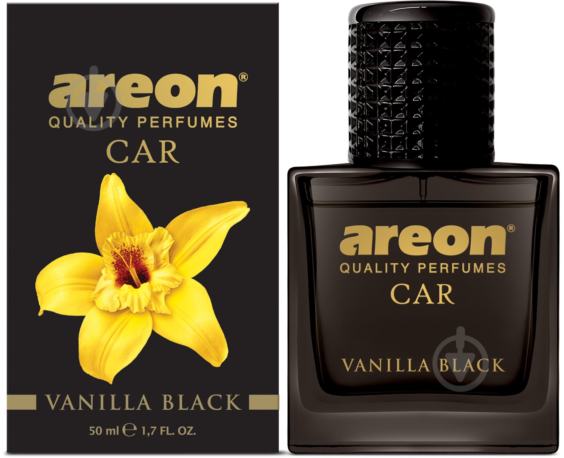 Ароматизатор спрей Areon Perfume черная ваниль 50 мл - фото 1