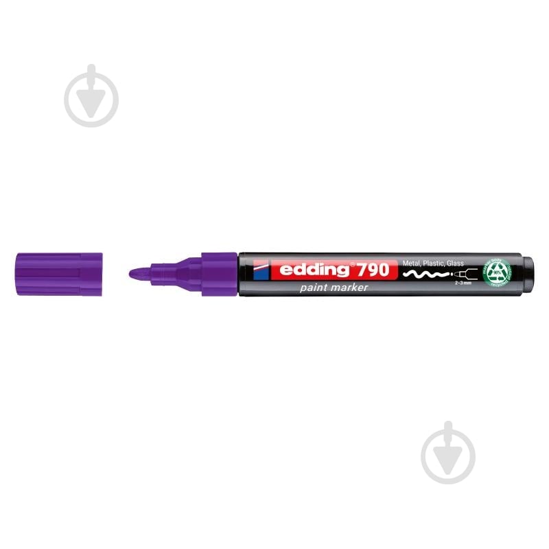 Маркер лаковий Edding Paint e-790 2-3 мм фіолетовий e-790/08n - фото 1