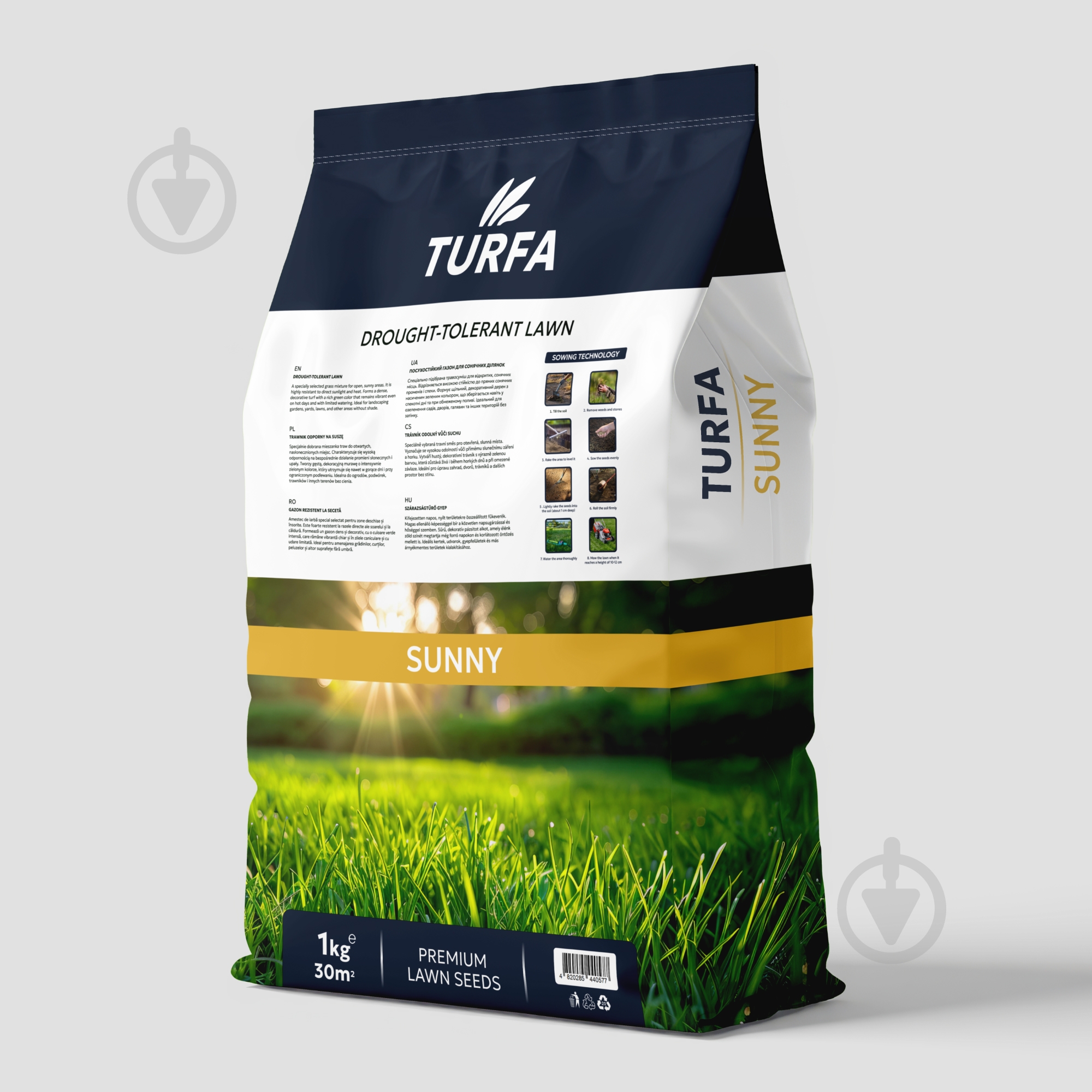 Смесь семян TURFA газонная трава Засухоустойчивая 4 кг - фото 3