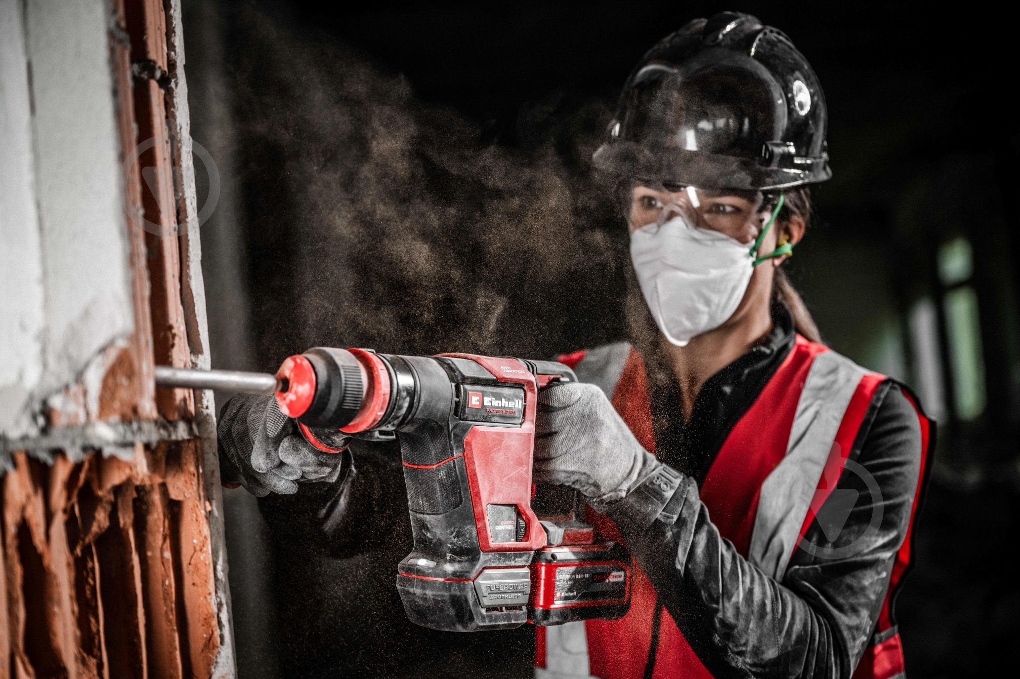 Відбійний молоток Einhell Professional акумуляторний PXC TP-DH 18/4 Li BL - Solo 4514190 - фото 11