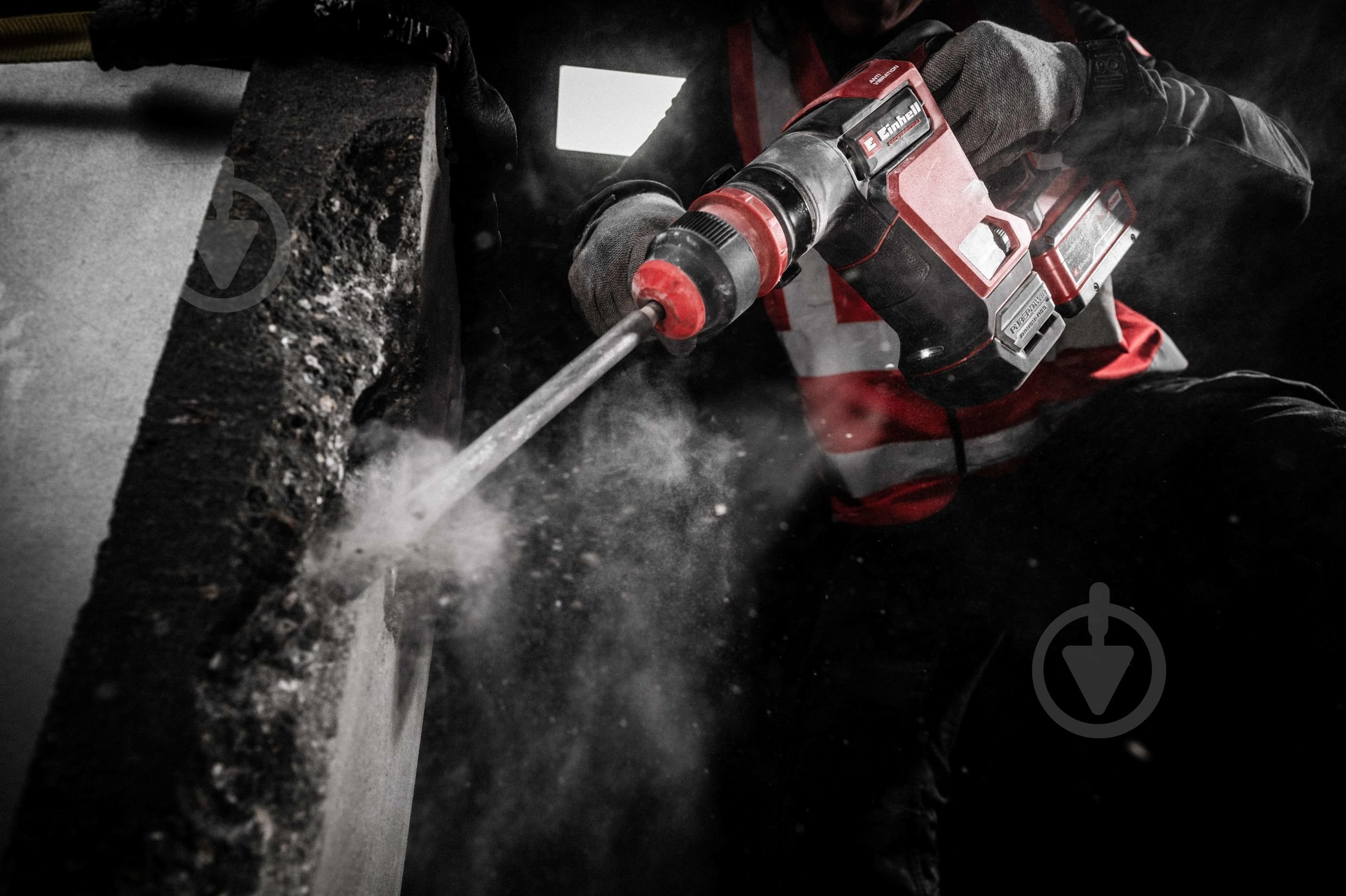 Відбійний молоток Einhell Professional акумуляторний PXC TP-DH 18/4 Li BL - Solo 4514190 - фото 16