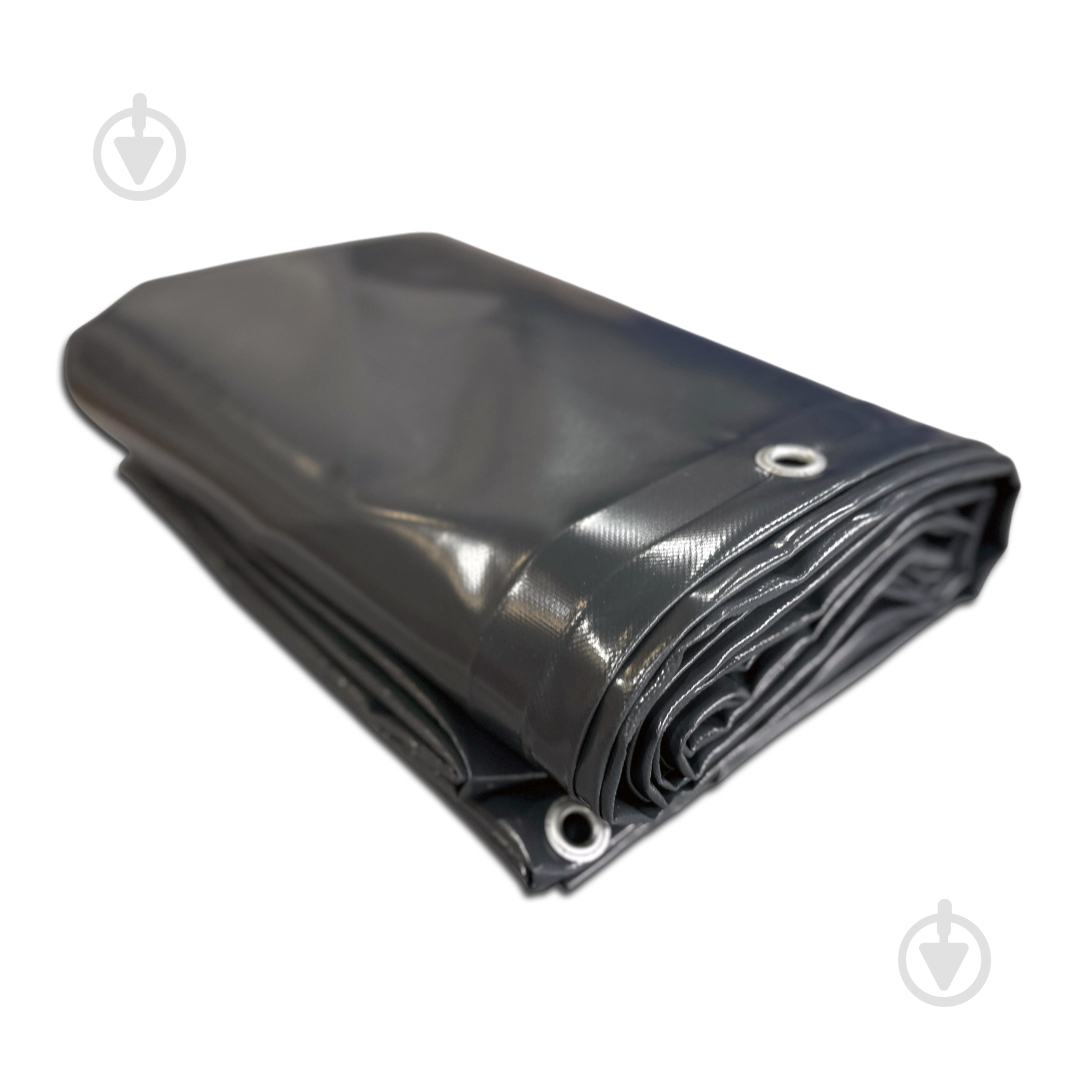 Тент универсальный Техно Тент Плюс водонепроницаемый ПВХ 650 г/м² с люверсами 2,40х4 м графит - фото 1 Тент универсальный Техно Тент Плюс водонепроницаемый ПВХ 650 г/м² с люверсами 2,40х4 м графит - фото 1