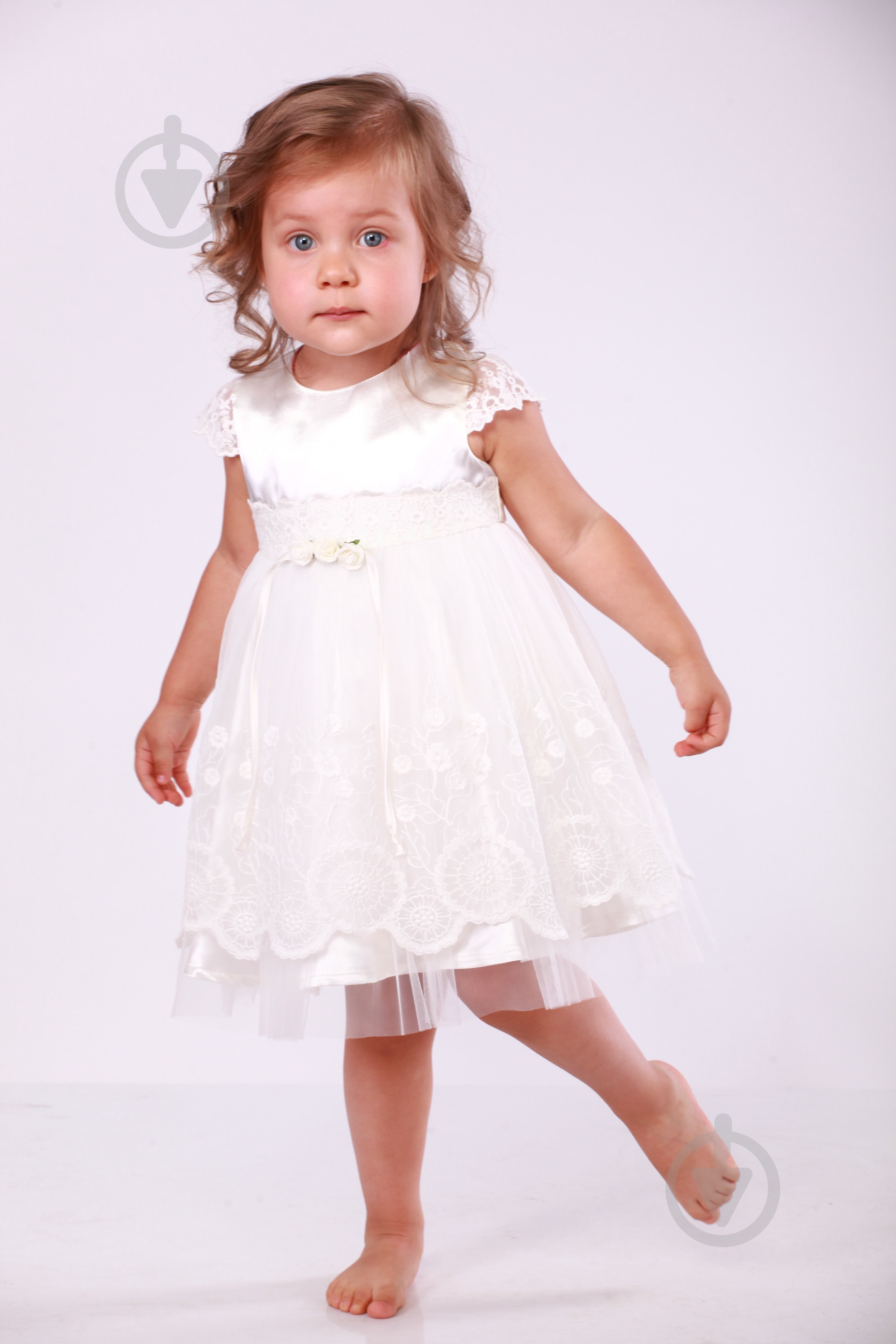 Платье Sasha р.98 молочный 4119 - фото 1