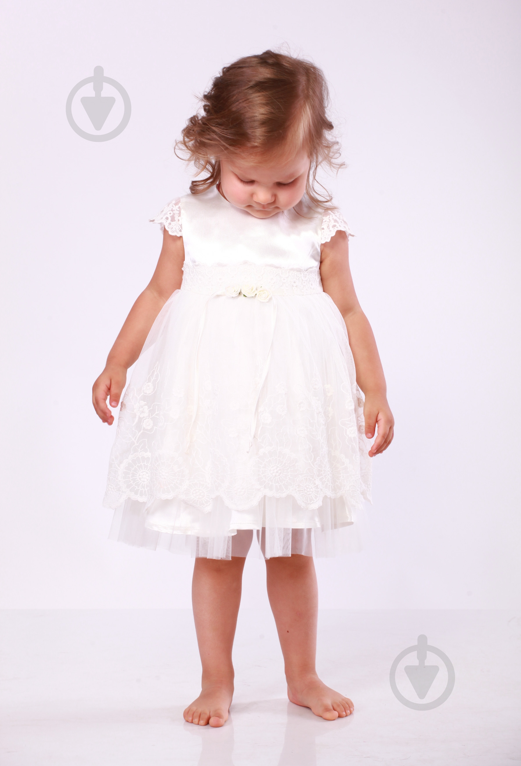 Платье Sasha р.98 молочный 4119 - фото 2