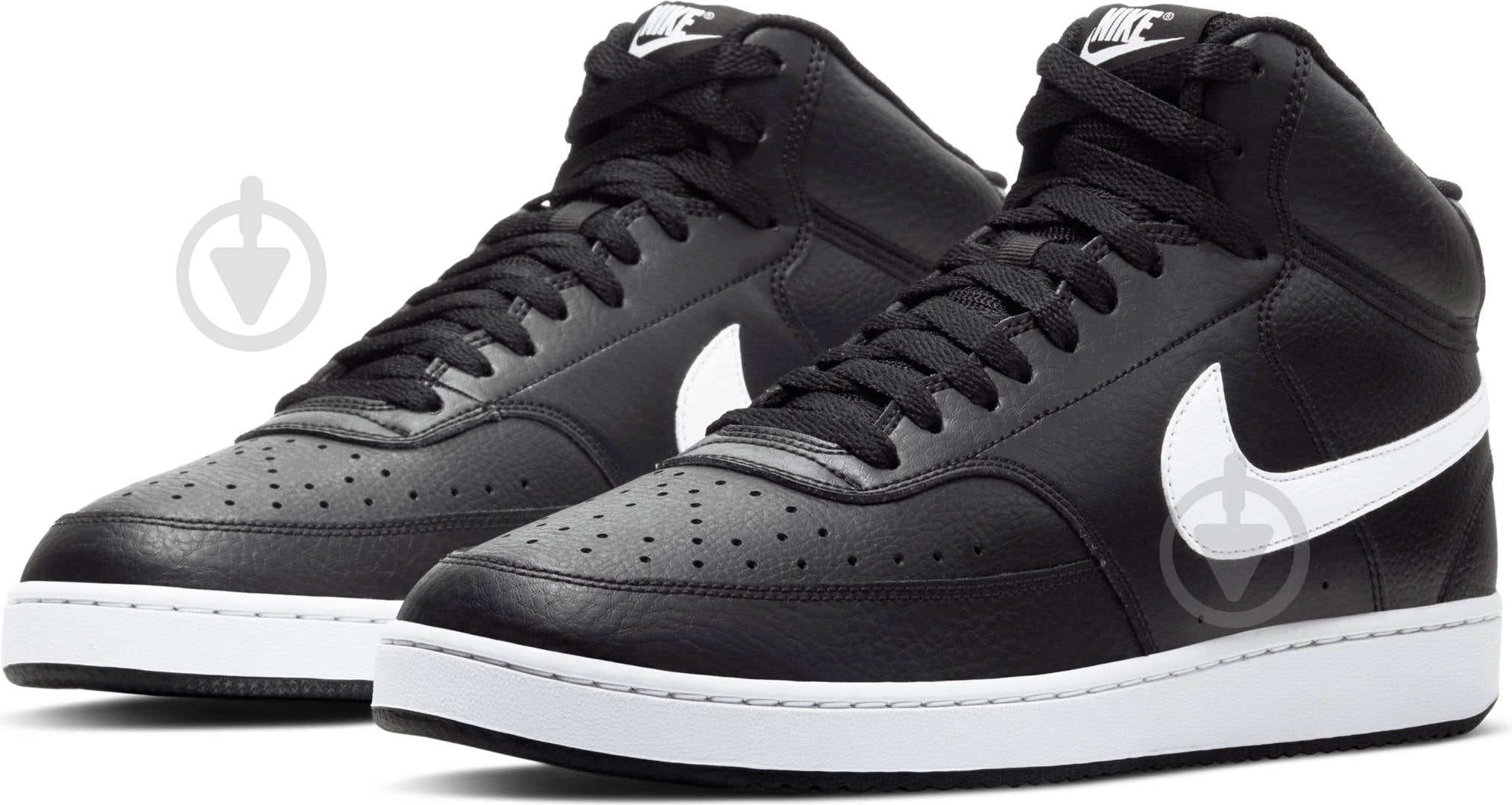 Кроссовки мужские зимние Nike Court Vision Mid CD5466-001 р.46 черные - фото 1