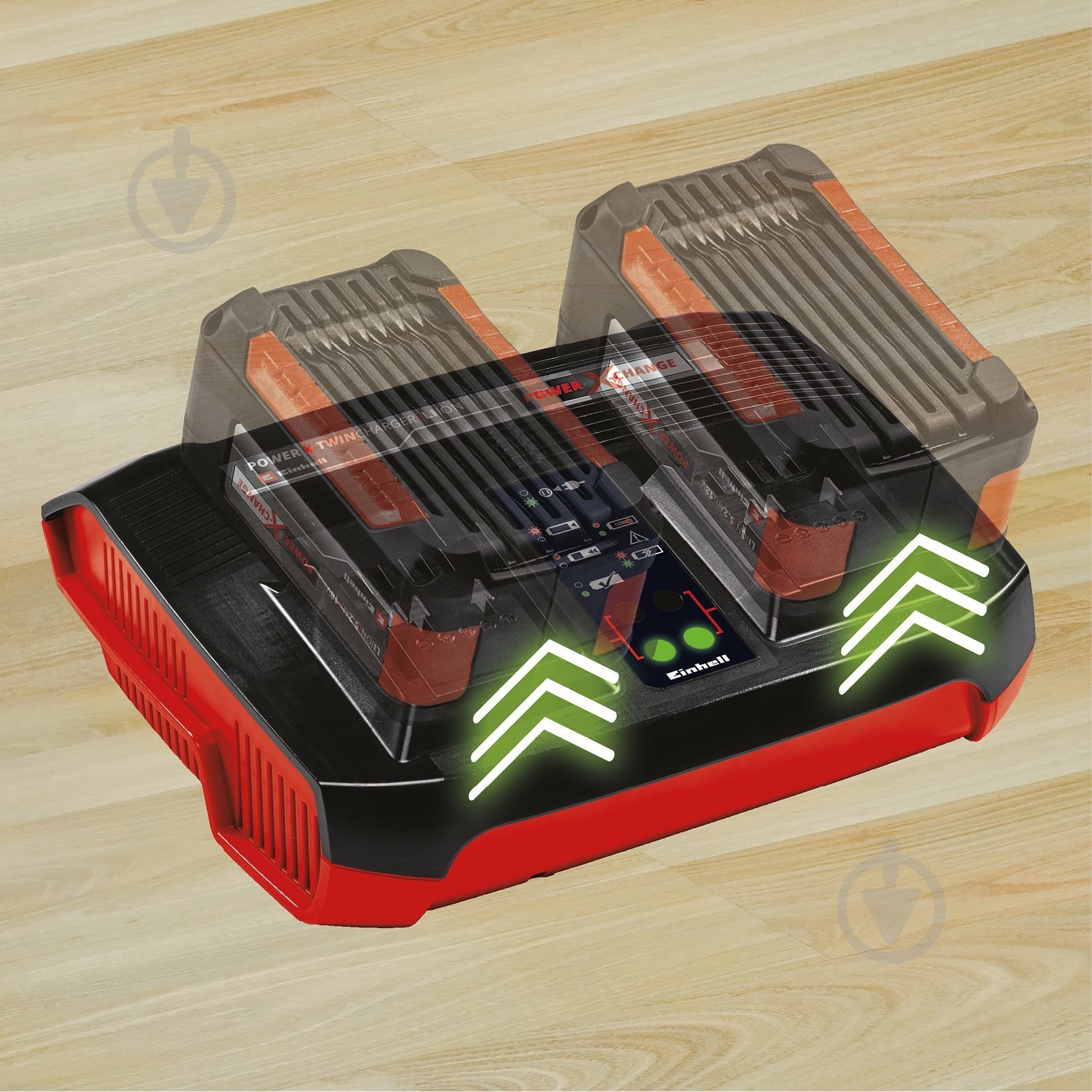 Зарядний пристрій Einhell на два акумулятора PXC Power-X-Twincharger 4 A 4512161 - фото 8