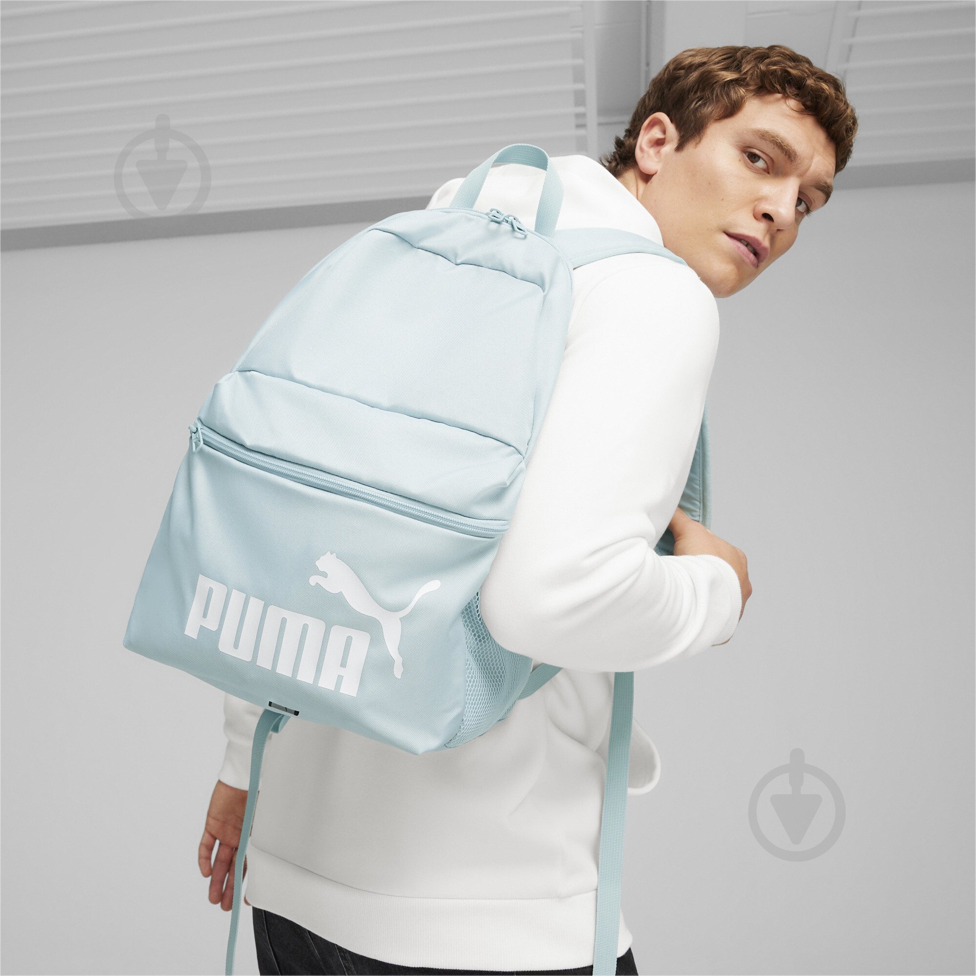 Рюкзак Puma Phase Backpack 07994314 голубой - фото 3