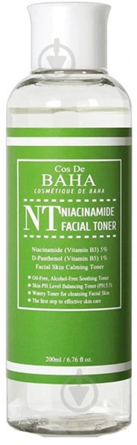 Тонер Cos de BAHA Niacinamide Toner 5% 200 мл - фото 1