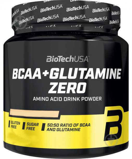 Аминокислотная смесь BioTechUSA BCAA + Glutamine Zero апельсиновый 480 г 40 порц. - фото 1