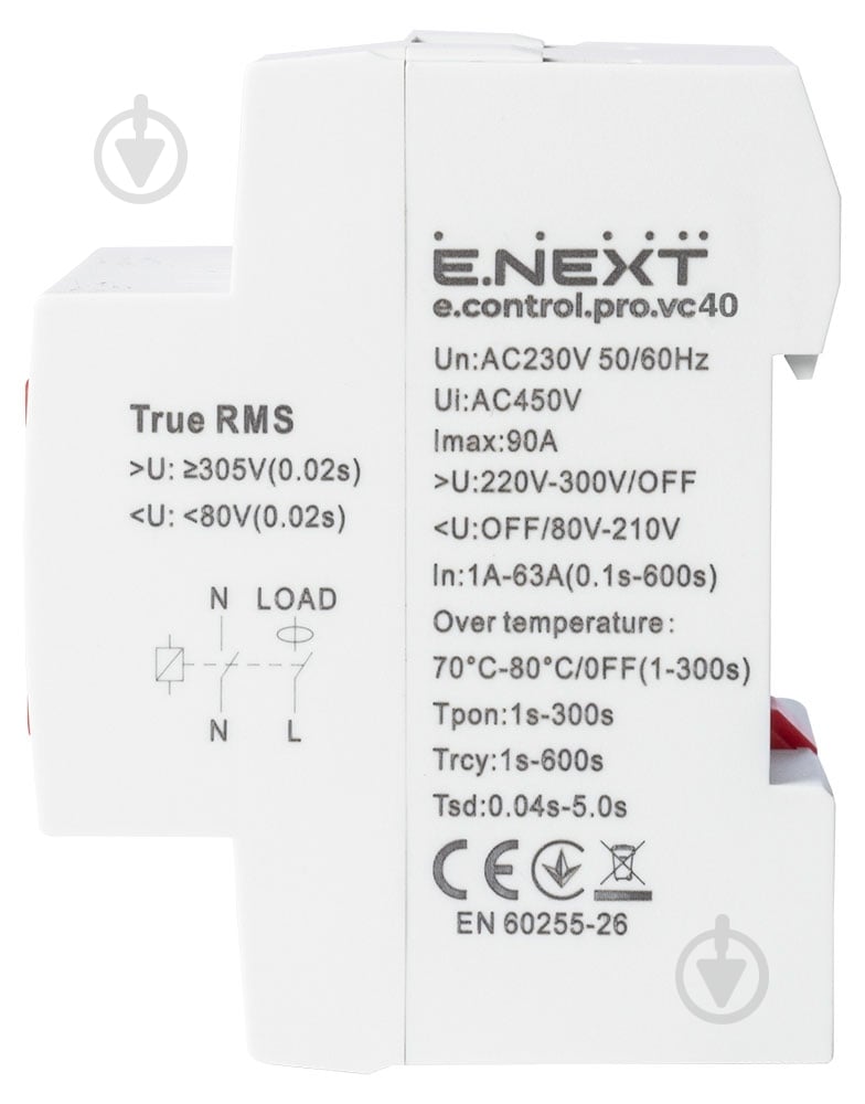 Реле напряжения и тока E.NEXT e.control.pro.vc40 p0690101 - фото 3 Реле напряжения и тока E.NEXT e.control.pro.vc40 p0690101 - фото 3