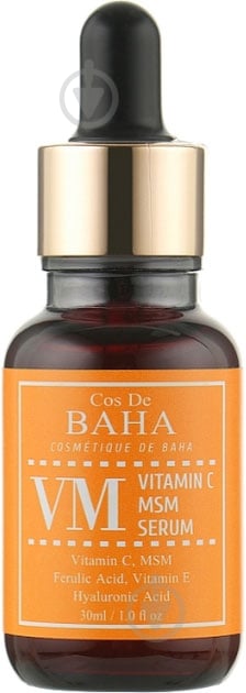 Сироватка для обличчя Cos de BAHA з вітаміном C Vitamin C MSM Serum 30 мл 1 шт. - фото 1 Сироватка для обличчя Cos de BAHA з вітаміном C Vitamin C MSM Serum 30 мл 1 шт. - фото 1