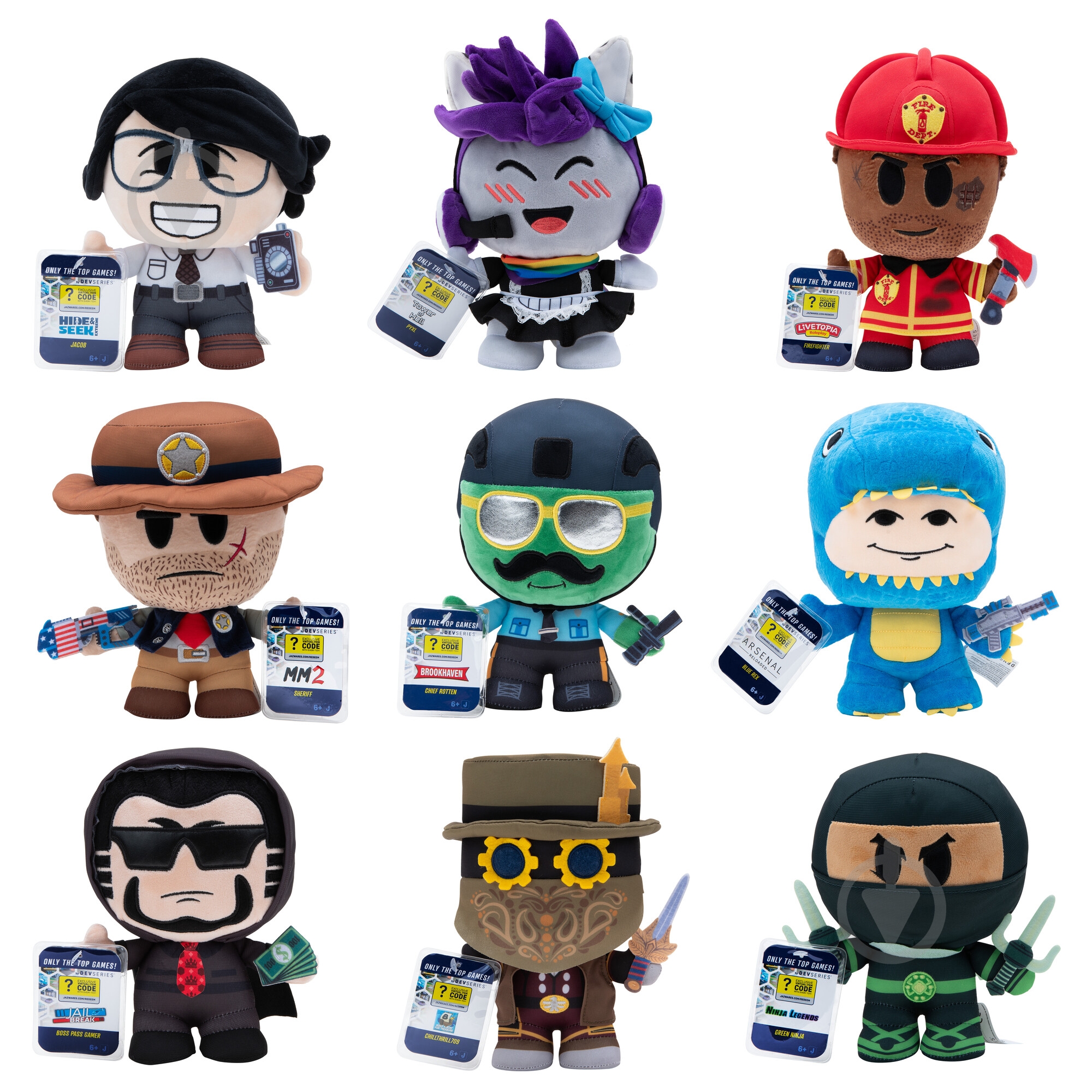 Мягкая игрушка DevSeries Collector Plush Livetopia: Firefighter S1 20 см CRS0014 - фото 5