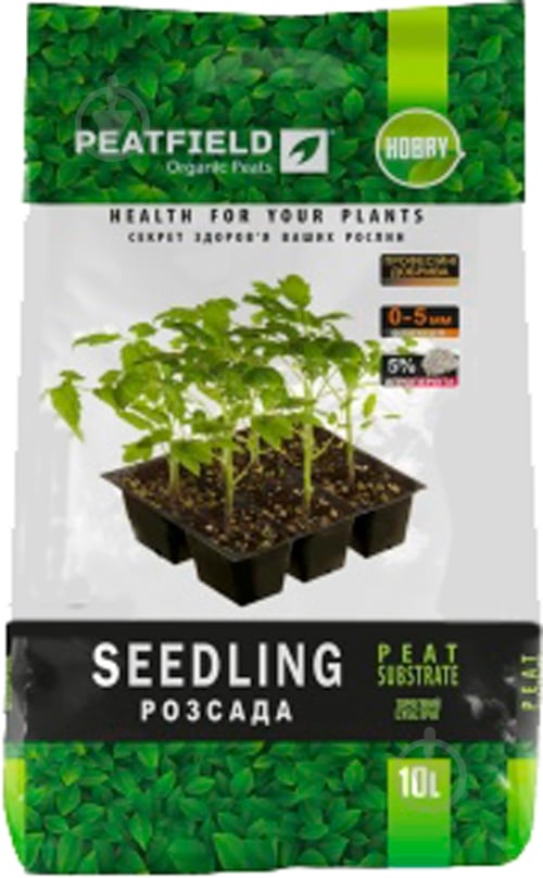 Субстрат торфяной PEATFIELD рассада 10л - фото 1