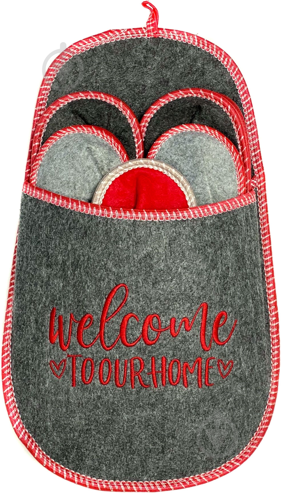 Набор тапочек La Nuit Welcome to our home 5 пар р. универсальный разноцветный - фото 1