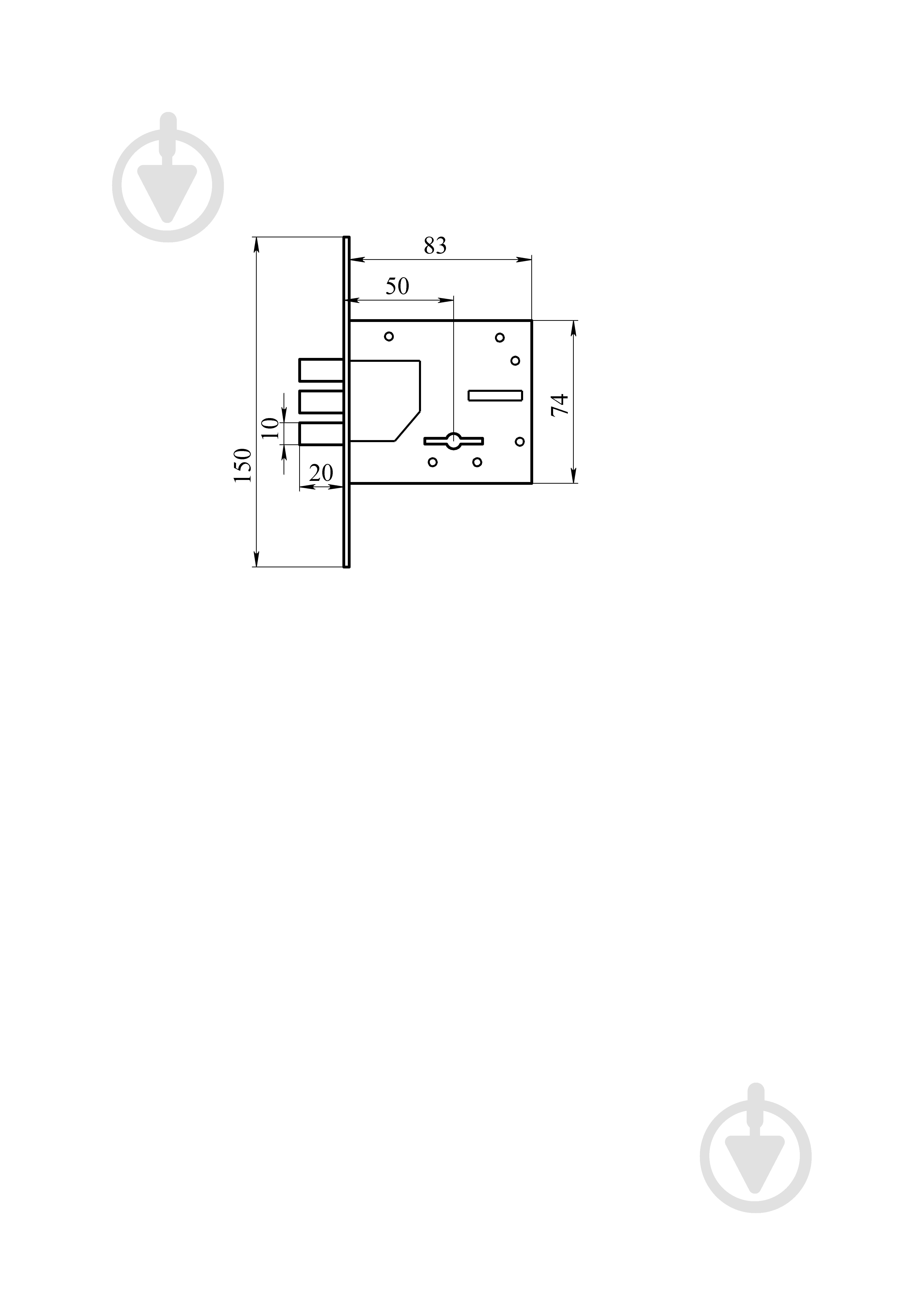 Дверний замок вхідний ASTEX AT-SR600 BN сувальдний універсальний нікель - фото 4 Дверний замок вхідний ASTEX AT-SR600 BN сувальдний універсальний нікель - фото 4