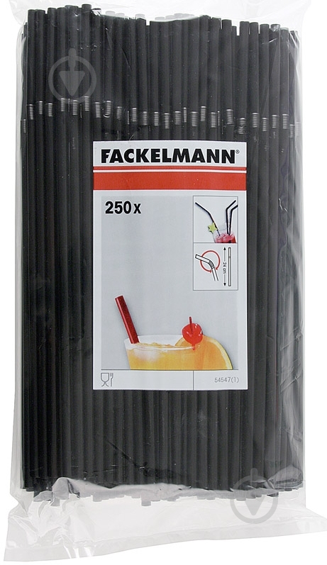 Соломка для коктейля Fackelmann 250 шт 54547 - фото 3 Соломка для коктейля Fackelmann 250 шт 54547 - фото 3
