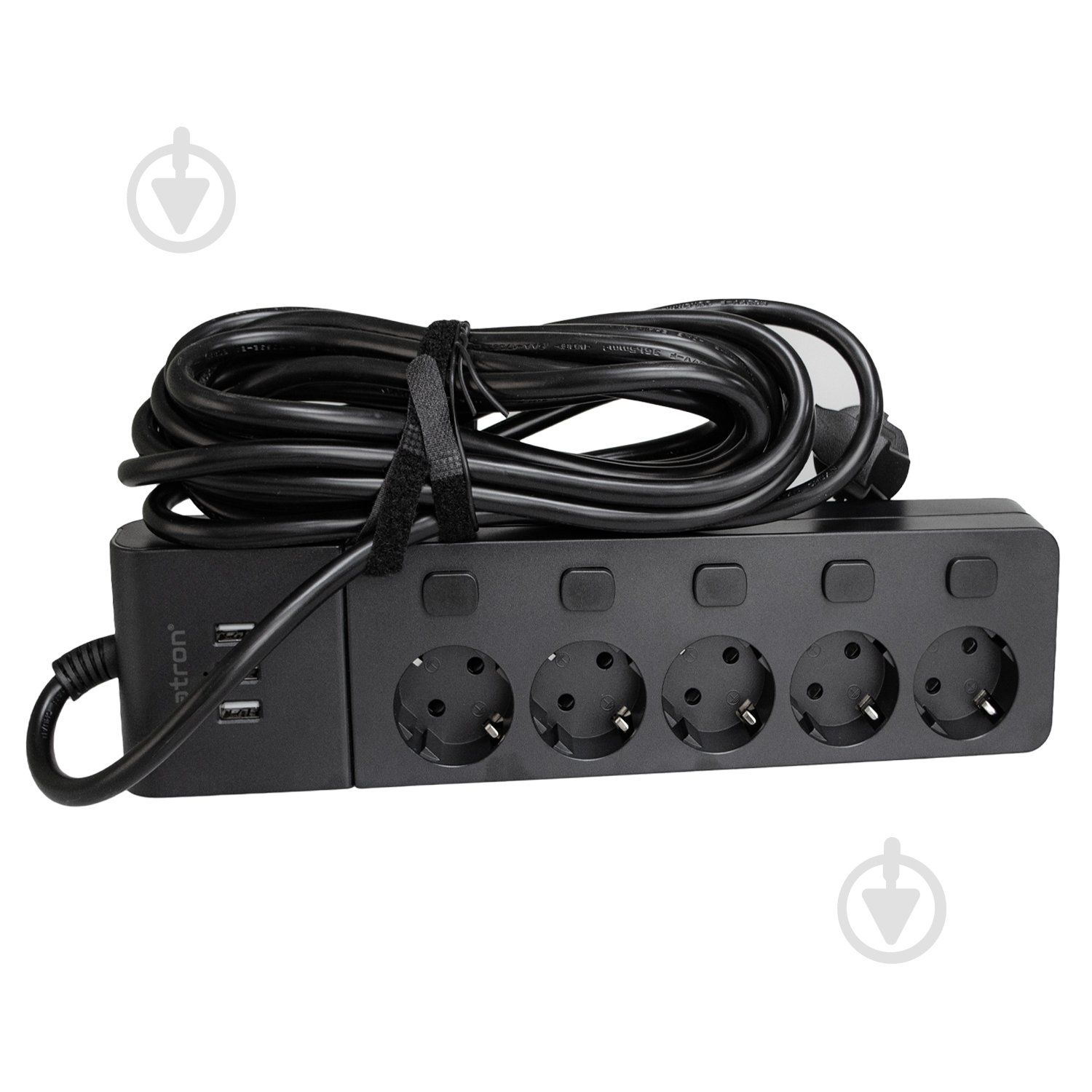 Сетевой фильтр Patron Power 3хUSB 16А 250В с заземлением 5 гн. черный 5 м EXT-PN-SP-1655-USB - фото 2 Сетевой фильтр Patron Power 3хUSB 16А 250В с заземлением 5 гн. черный 5 м EXT-PN-SP-1655-USB - фото 2