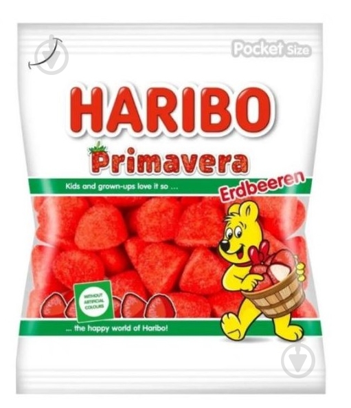 Драже жевательные Haribo Primavera Erdbeeren 100 г - фото 1