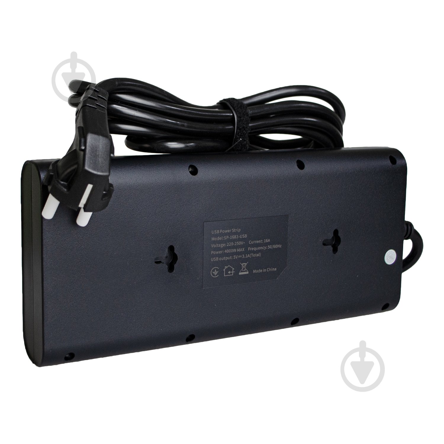 Мережевий фільтр Patron Power 4хUSB 16А 250В із заземленням 8 гн. чорний 3 м EXT-PN-SP-1683-USB - фото 3 Мережевий фільтр Patron Power 4хUSB 16А 250В із заземленням 8 гн. чорний 3 м EXT-PN-SP-1683-USB - фото 3