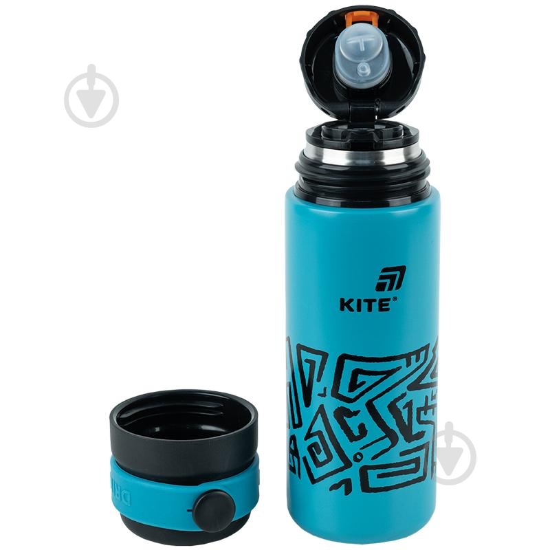 Термос KITE 1222-1 500 мл темно-бирюзовый - фото 3 Термос KITE 1222-1 500 мл темно-бирюзовый - фото 3