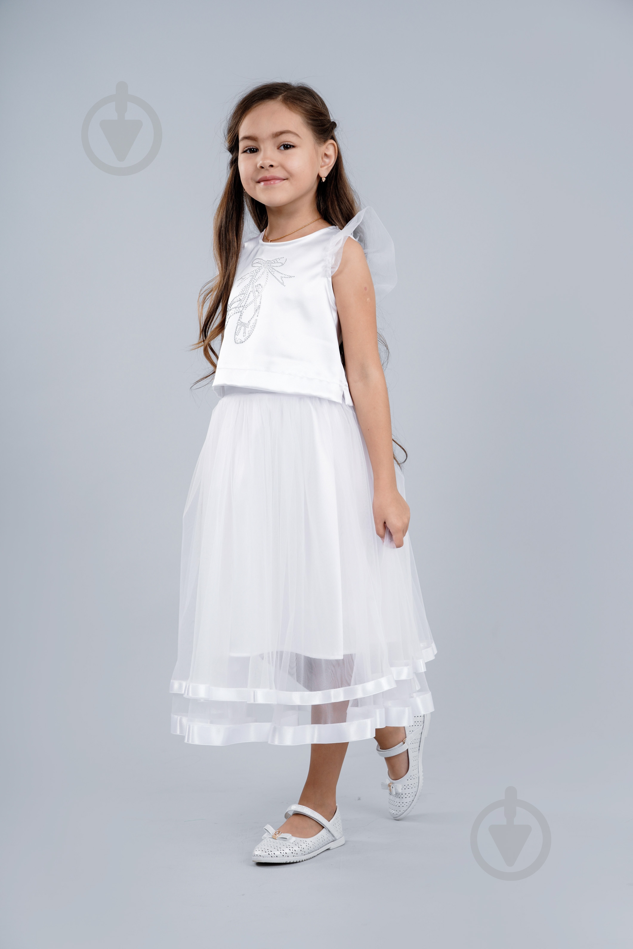 Комплект детской одежды Sasha р.116 белый 4069/11 - фото 1 Комплект детской одежды Sasha р.116 белый 4069/11 - фото 1