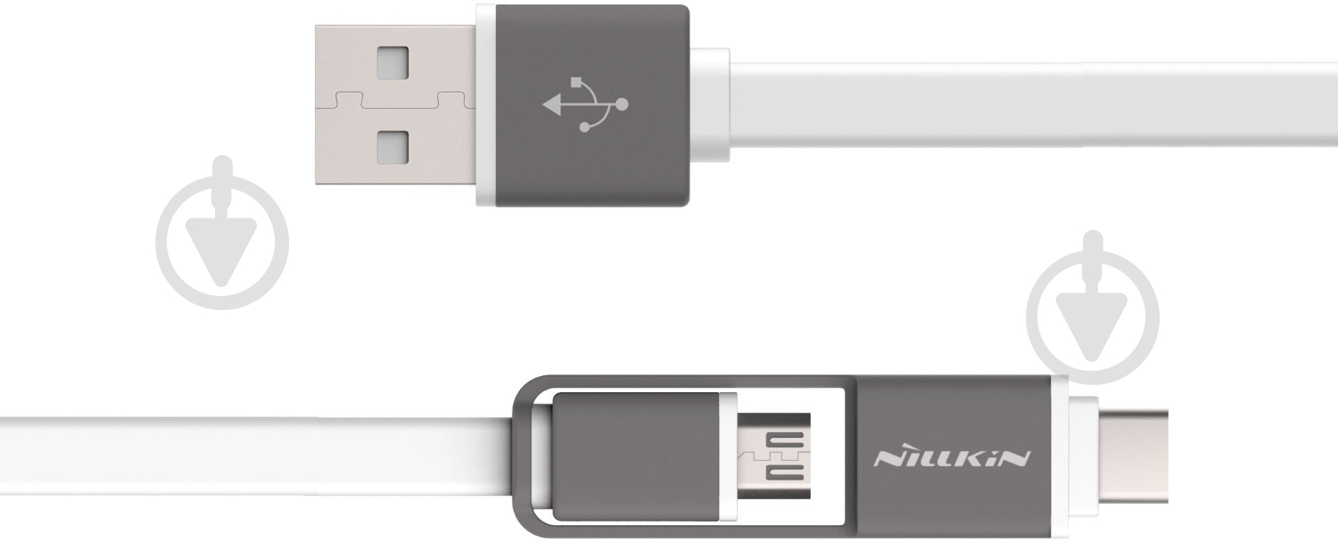 Кабель NILLKIN USB – microUSB + Apple Lightning 1.2 м (6286485) - фото 2