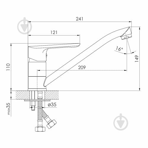 Смеситель для умывальника Imprese Blanice f03501201AA - фото 2
