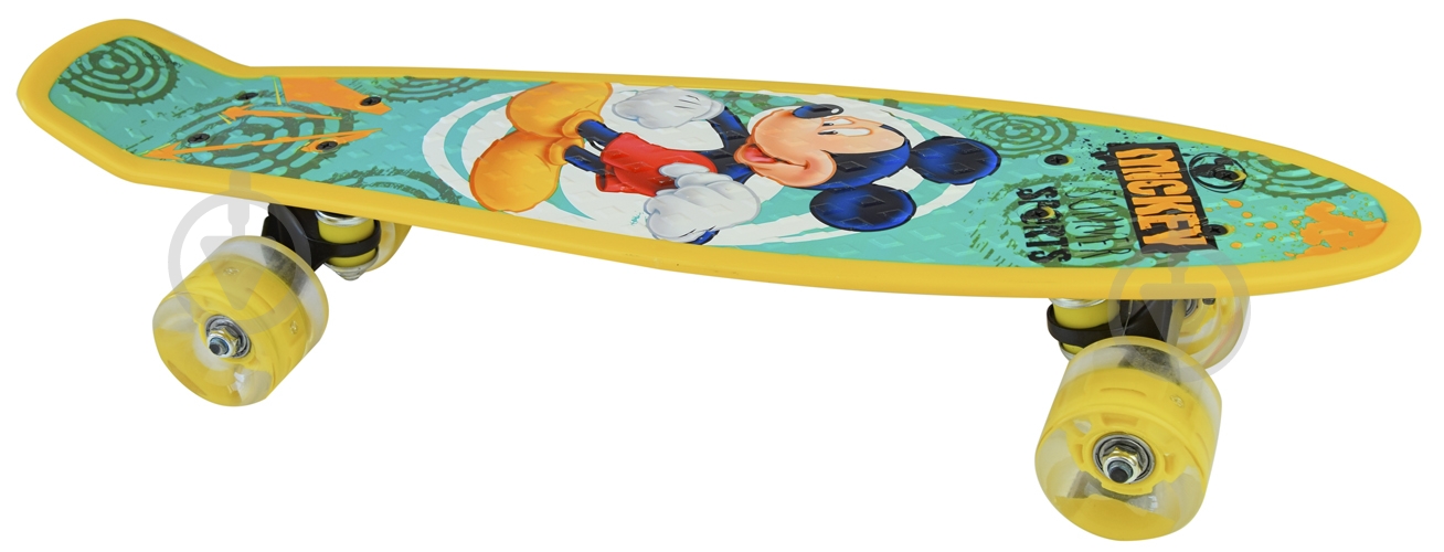 Пенниборд Disney SC195603 Микки Маус желтый с рисунком - фото 1