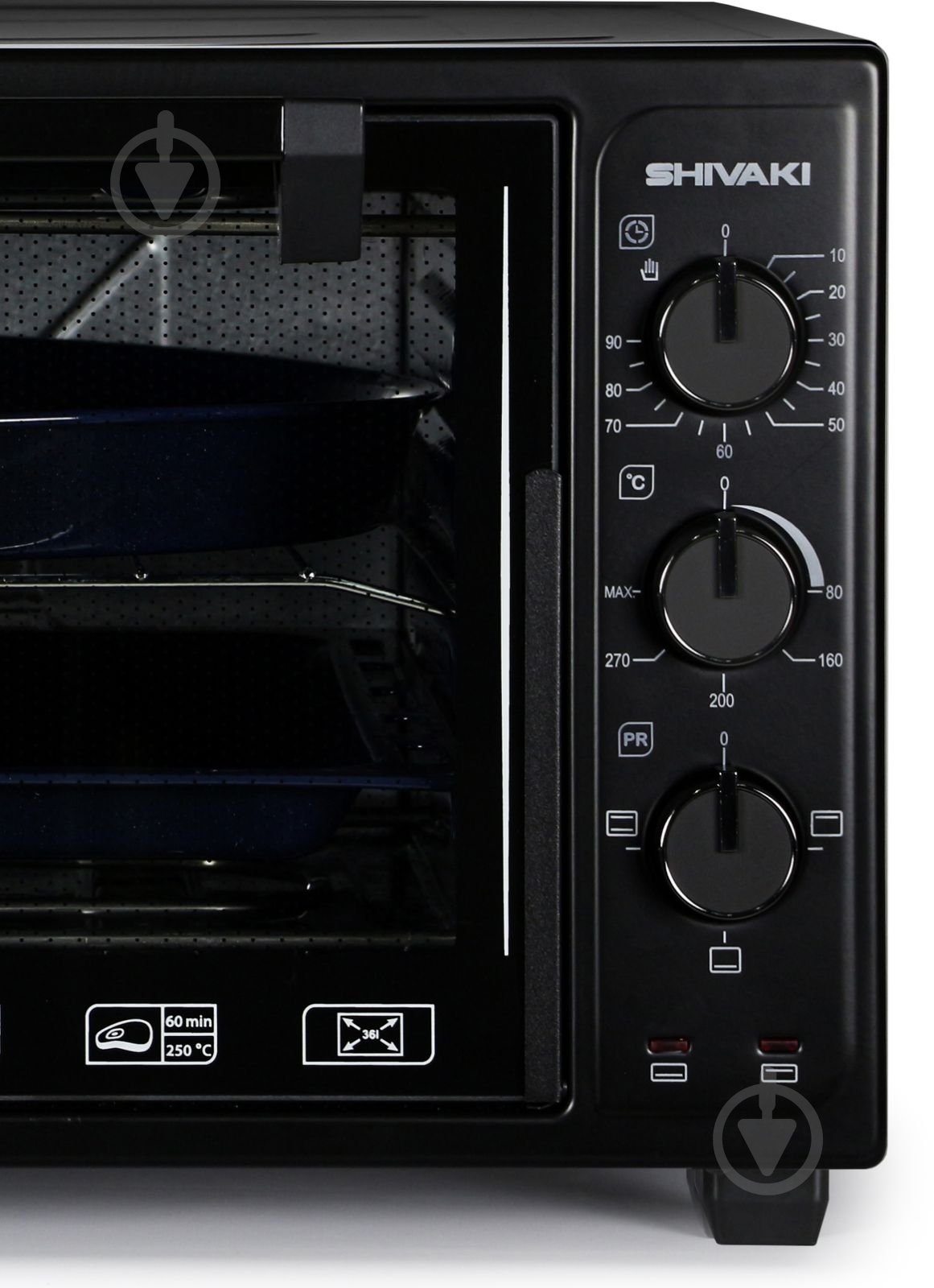 Электрическая печь Shivaki "MD 3618 E" BLACK-BLACK - фото 4