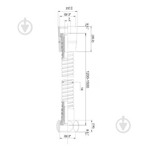 Шланг для душа Imprese f03600101SA - фото 2