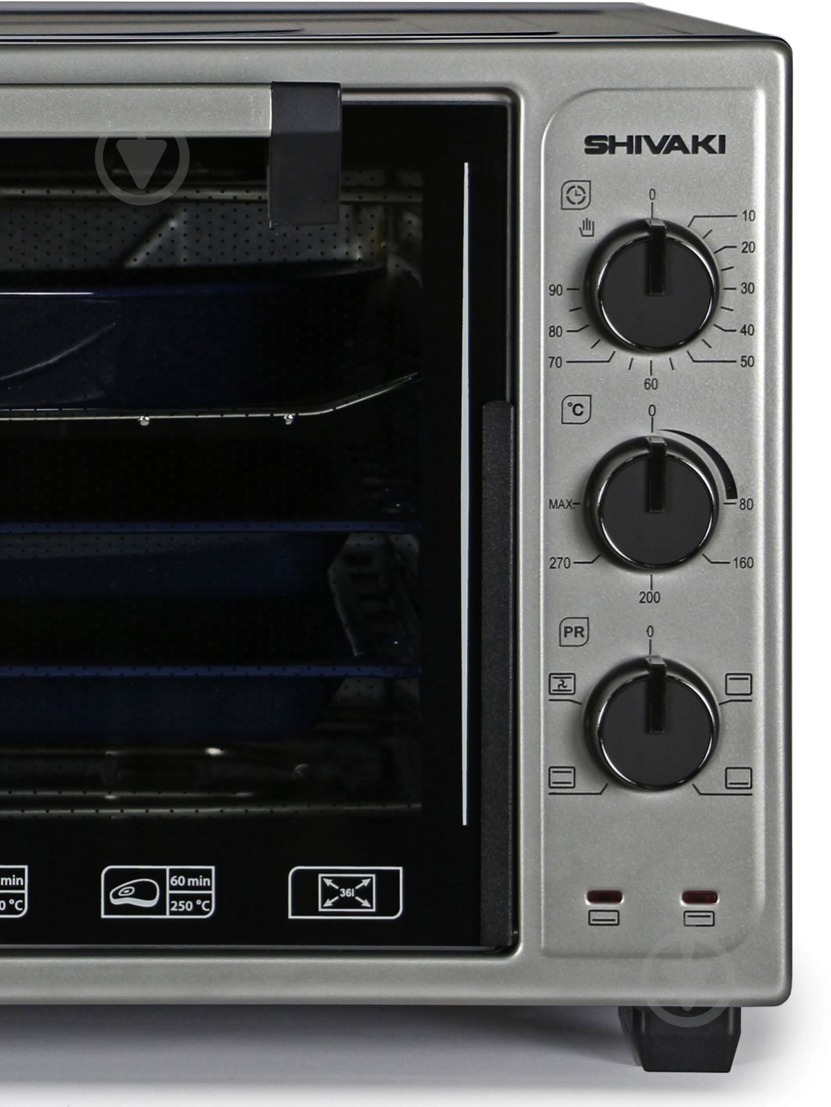 Електрична піч Shivaki MD 3618 L" GREY-BLACK - фото 4