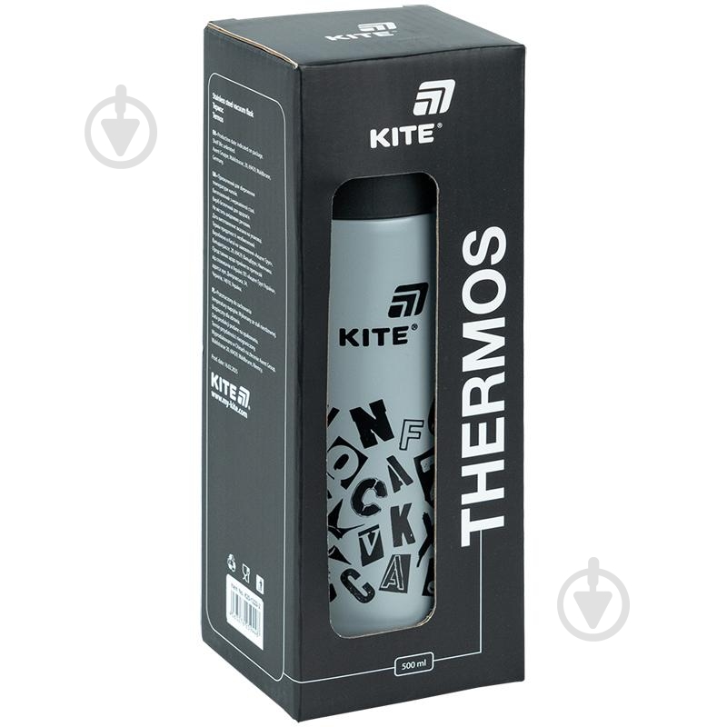Термос KITE 1222-2 500 мл серый - фото 5