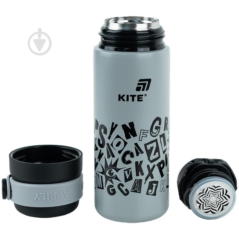 Термос KITE 1222-2 500 мл серый - фото 4
