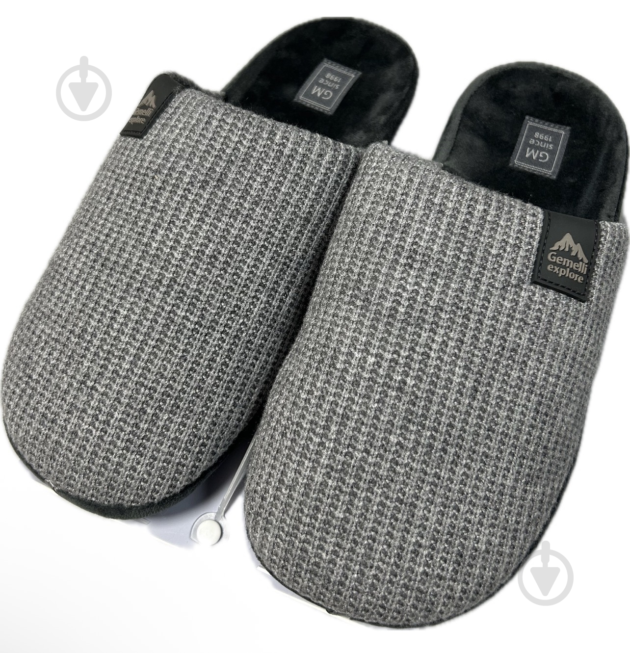 Тапки домашние Gemelli Тор р.46 серый - фото 1 Тапки домашние Gemelli Тор р.46 серый - фото 1