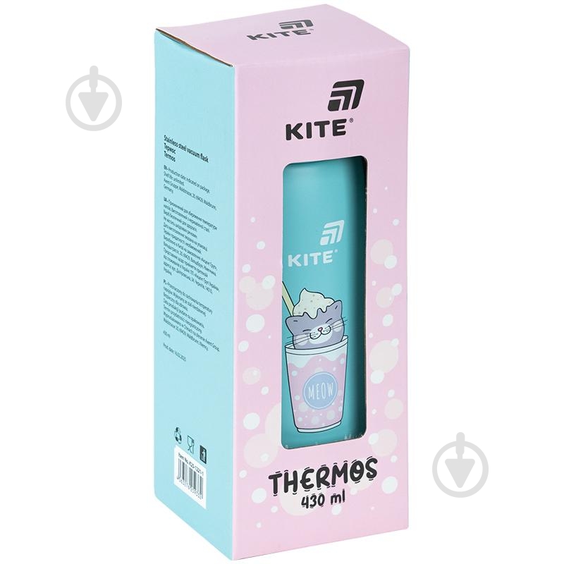Термос KITE 1221-1 430 мл Hug in mug - фото 4 Термос KITE 1221-1 430 мл Hug in mug - фото 4