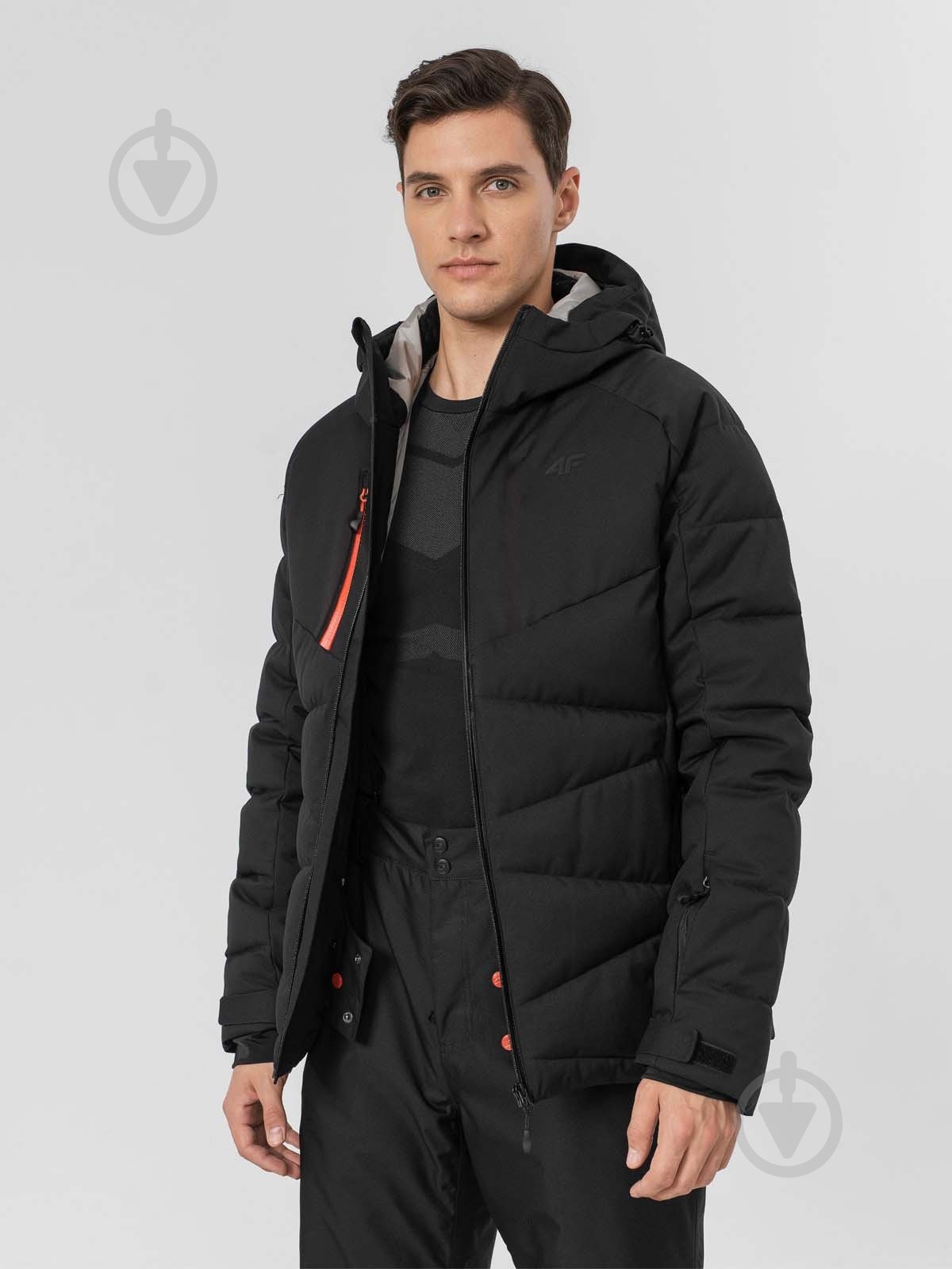 Куртка мужская демисезонная 4F SKI JACKET KUMN007 H4Z22-KUMN007-20S р.S черная - фото 2 Куртка мужская демисезонная 4F SKI JACKET KUMN007 H4Z22-KUMN007-20S р.S черная - фото 2