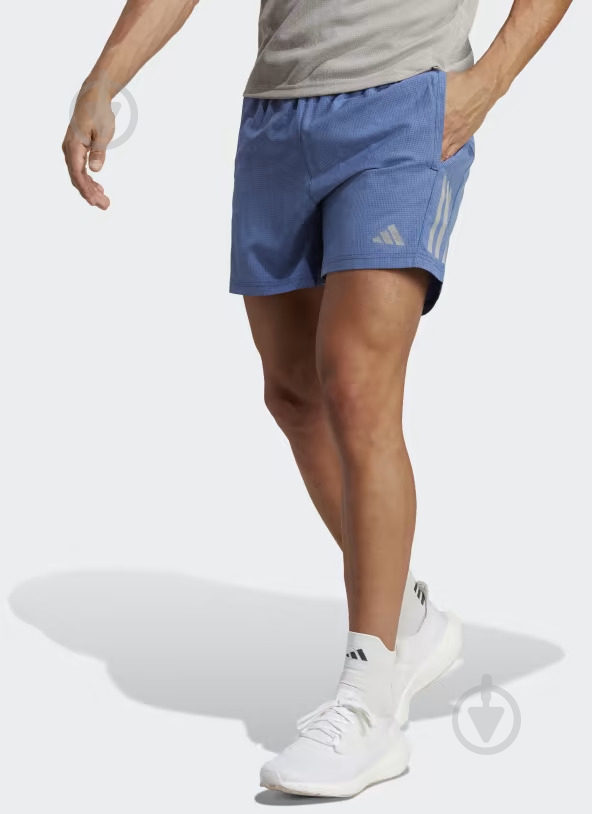 Шорты Adidas HR6615 р. S голубой - фото 1