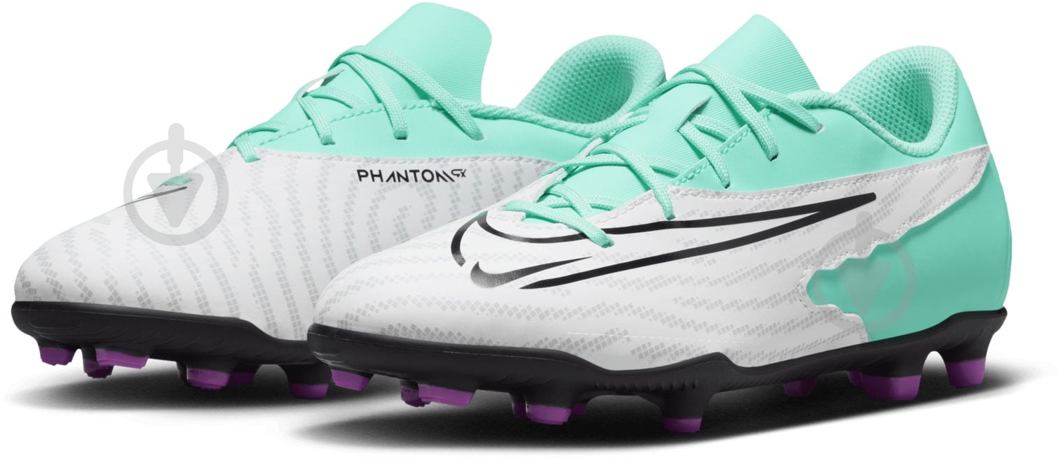 Бутсы Nike JR PHANTOM GX CLUB MG DD9564-300 р.36 бирюзовый - фото 3