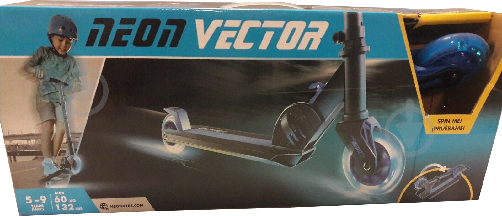 Самокат Neon Vector N100908 синий N100908 - фото 4