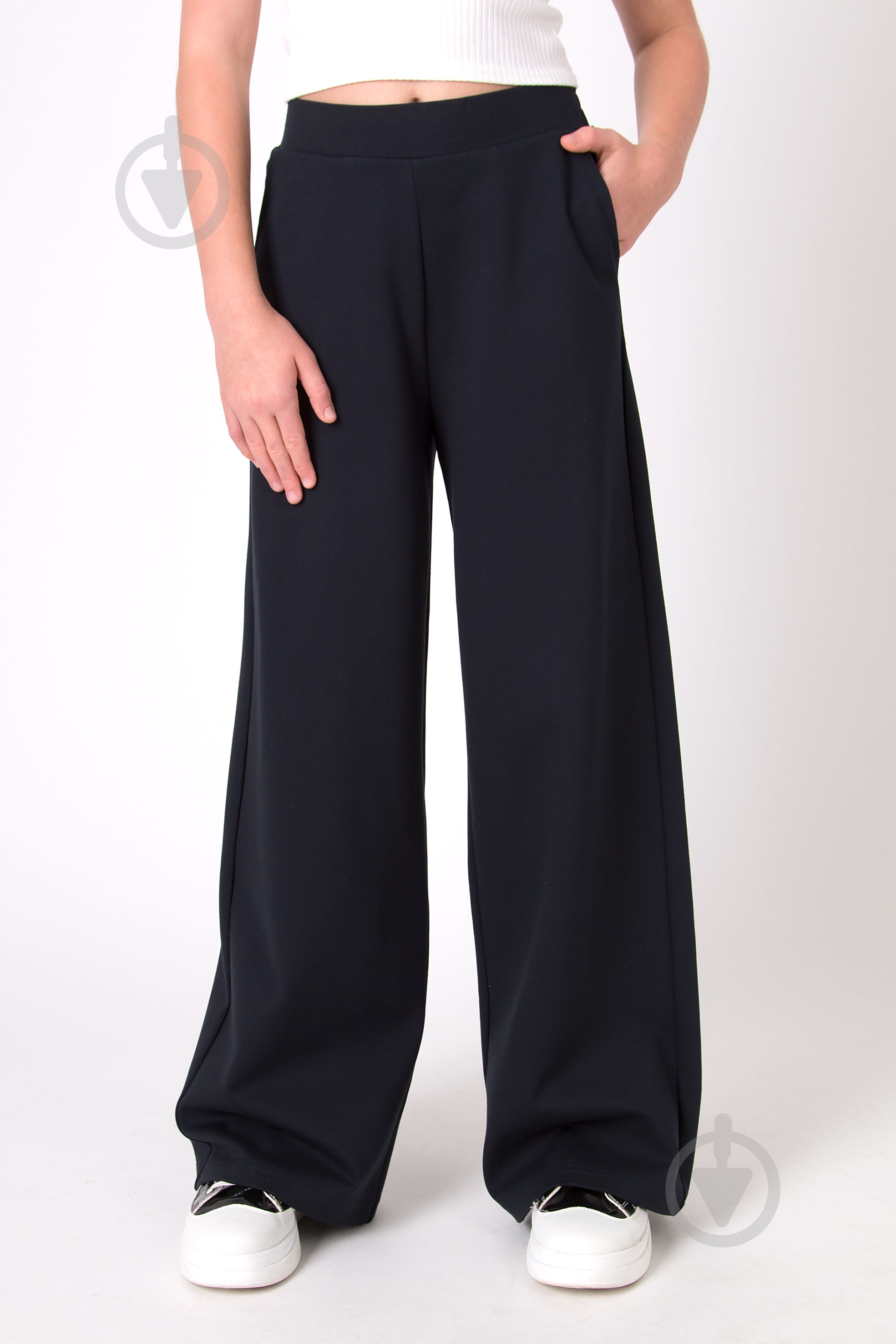 Брюки школьные Mevis 5318 (01) р.158 синий - фото 1