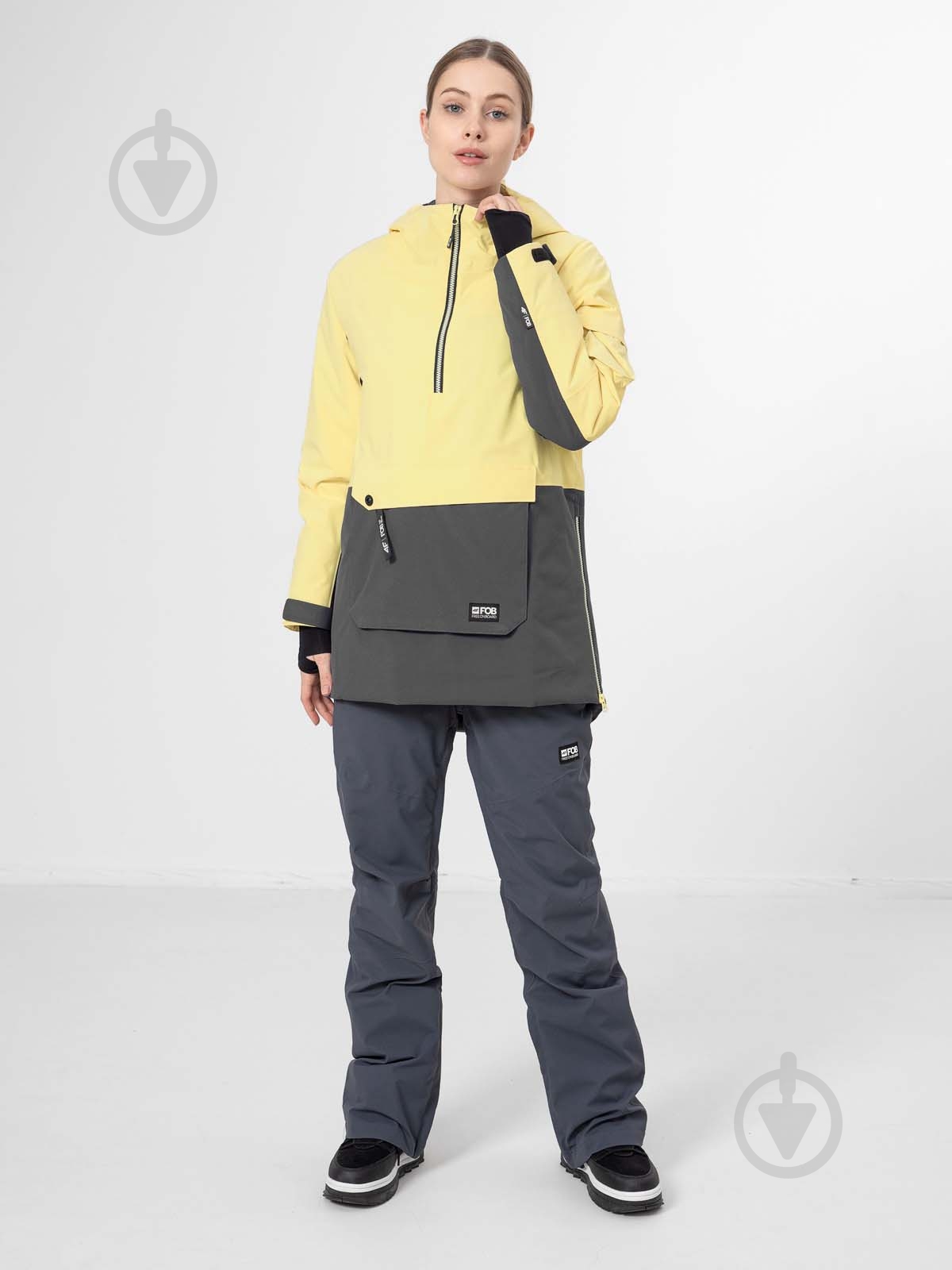 Анорак женский демисезонный 4F WOSNOWBOARD JACKET KUDS003 H4Z22-KUDS003-73S р.S желтый - фото 2 Анорак женский демисезонный 4F WOSNOWBOARD JACKET KUDS003 H4Z22-KUDS003-73S р.S желтый - фото 2