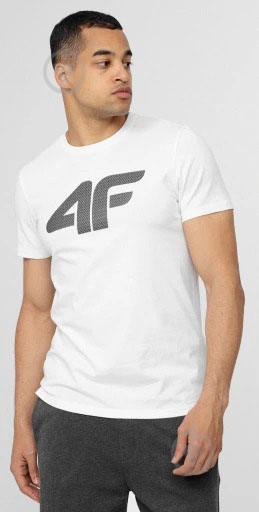 Футболка 4F H4L22-TSM353-10S р.L білий - фото 1 Футболка 4F H4L22-TSM353-10S р.L білий - фото 1