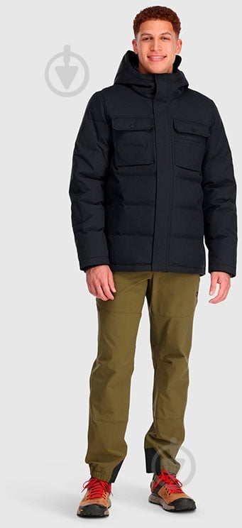 Куртка-парка чоловіча зимова Outdoor Research MEN'S DEL CAMPO DOWN PARKA 300065-0001 р.S чорна - фото 5