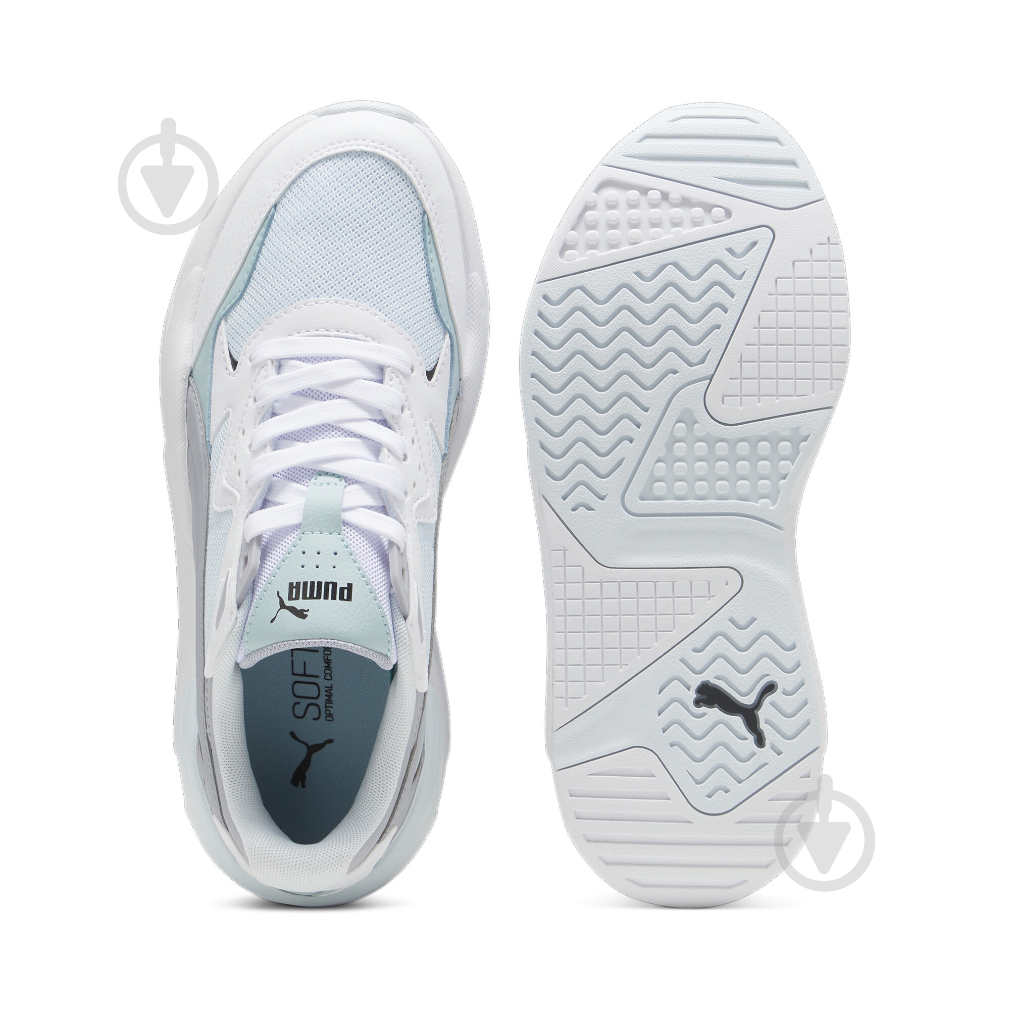 Кроссовки женские демисезонные Puma X-RAY SPEED 38463847 р.36 белые с голубым - фото 6