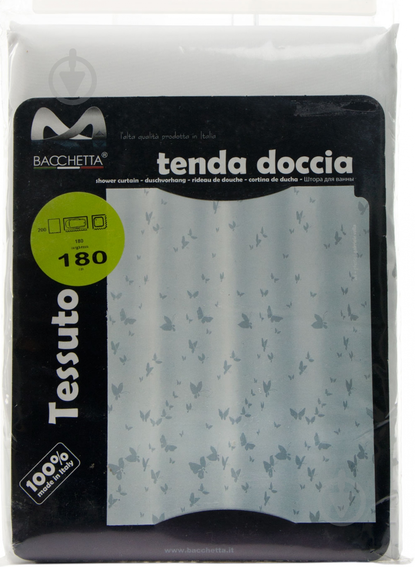 Шторка для ванной BACCHETTA FARFALLA GRIGIO - фото 3