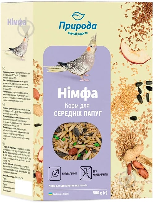 Корм Природа Нимфа NEW 500 г - фото 1