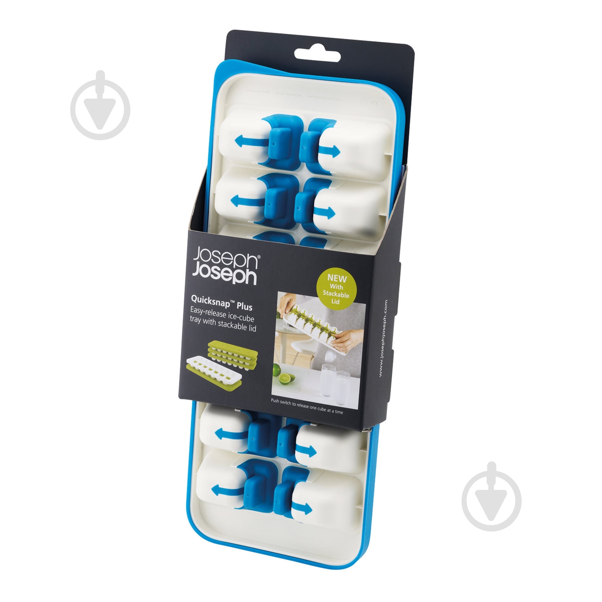 Форма для льда Joseph Joseph Quicksnap 31x13 см голубая/белая 20020 - фото 5 Форма для льда Joseph Joseph Quicksnap 31x13 см голубая/белая 20020 - фото 5
