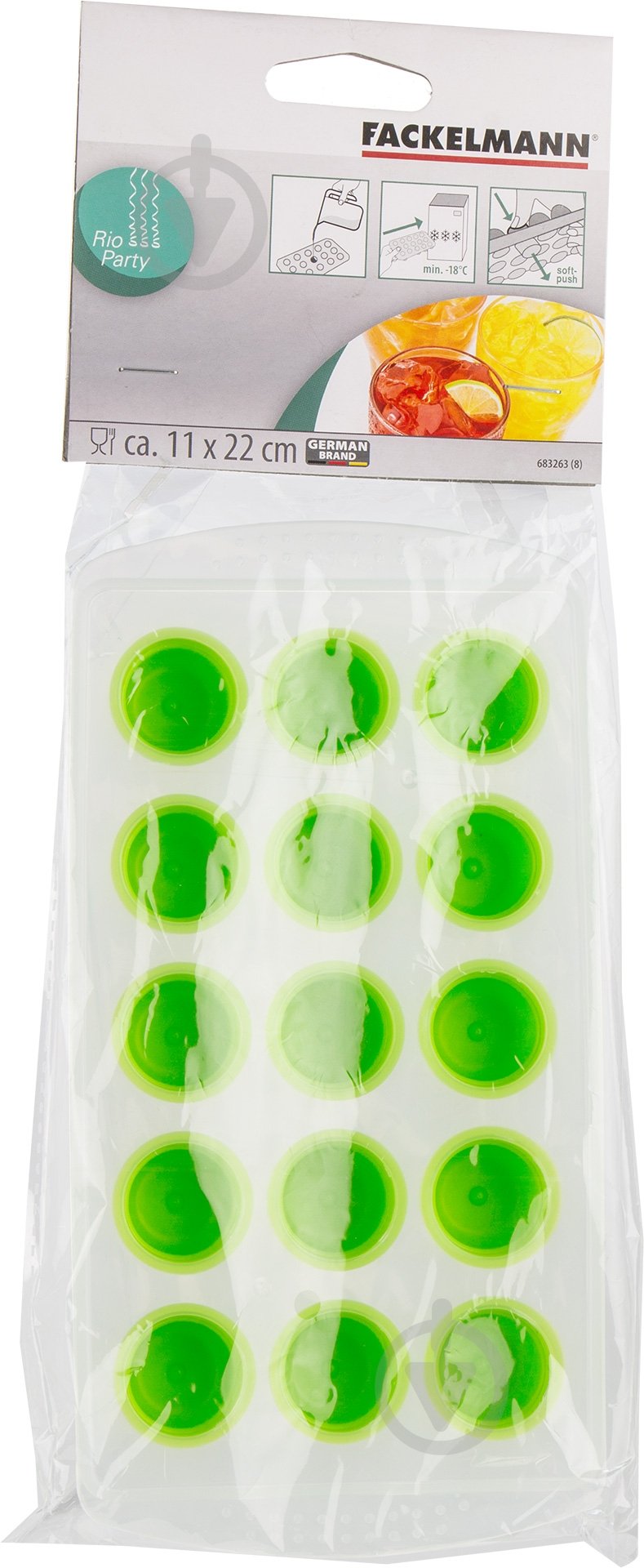 Форма для льда Fackelmann 22x11x2,4 см - фото 4