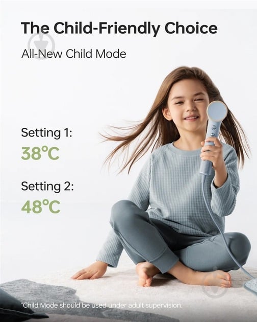 Фен Laifen MINI 1HD31-S-EU-BE-001 голубой - фото 8